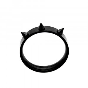 Inel Bărbătesc din Inox chirurgical 316L — Negru