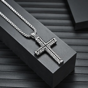 Lanț Bărbătesc din Inox chirurgical 316L — Argintiu - Img 5