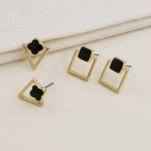 Minimalist earring set Sic Moda 5709 - Img 2