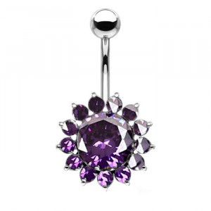 Piercing Damă din Inox chirurgical 316L — Mov