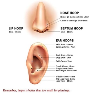 Piercing Otel Inoxidabil SIC MODA 5924G - Img 3