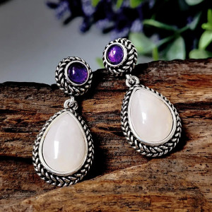 Retro teardrop earrings SIC MODA 5154 - Img 3