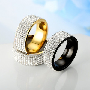 SIC MODA 4014 Titanium Crystal Ring - Img 4