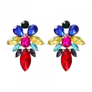 SIC MODA 5143 Retro Multicoloured SIC MODA Multicoloured Retro Earrings - Img 1