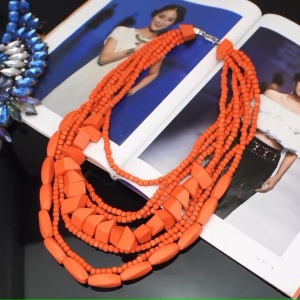 Sic Moda Bead Necklace 6038D - Img 5
