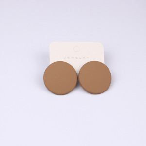 Sic Moda Brown Round Earrings 4387N - Img 3