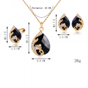 Sic Moda earrings and necklace set 4149 - Img 2