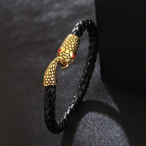 Sic Moda eco leather snake bracelet 5426B - Img 4