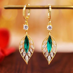 Sic Moda Leaf Earrings 5723B - Img 2