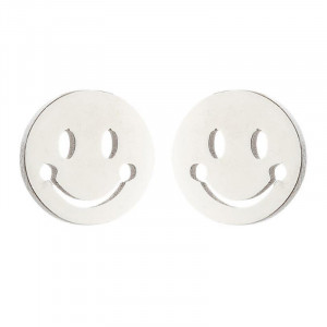 Smiley face stainless steel earrings SIC MODA 5402A