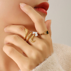 Snake Ring in Titanium SIC MODA 4047 - Img 4