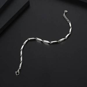 Brățară Bărbătesc din Inox chirurgical 316L — Argintiu - Img 3