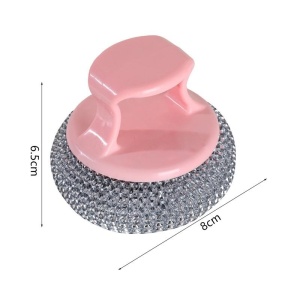Bureți de sârmă inox cu mâner, set 8 bucăți - Img 3
