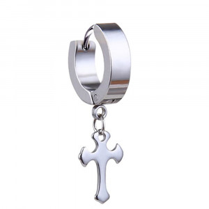 Cercei Bărbătesc din Inox chirurgical 316L — Argintiu