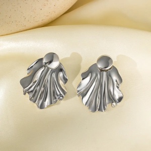 Cercei Damă din Inox chirurgical 316L — Argintiu - Img 3
