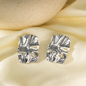 Cercei Damă din Inox chirurgical 316L — Argintiu - Img 3