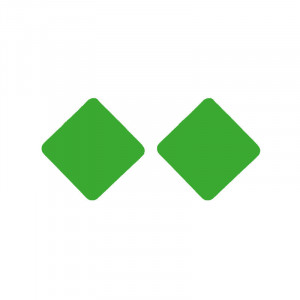 Cercei Romb Verde crud Sic Moda 5708N - Img 1