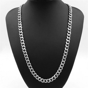 Colier Bărbătesc din Inox chirurgical 316L — Argintiu - Img 4