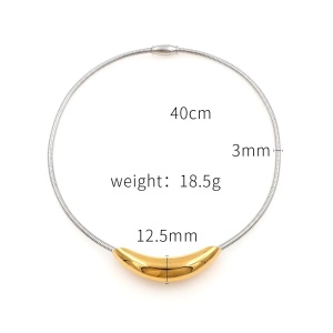 Colier Damă din Inox chirurgical 316L — Argintiu - Img 4