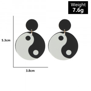 Earrings Yin Yang Sic Moda 4162 - Img 2