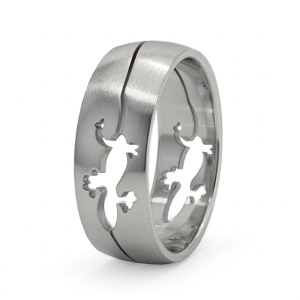 Inel Bărbătesc din Inox chirurgical 316L — Argintiu
