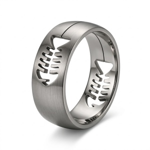 Inel Bărbătesc din Inox chirurgical 316L — Argintiu