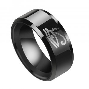Inel Bărbătesc din Inox chirurgical 316L — Negru