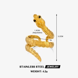 Inel Sarpe Inox Sic Moda 6056G - Img 4