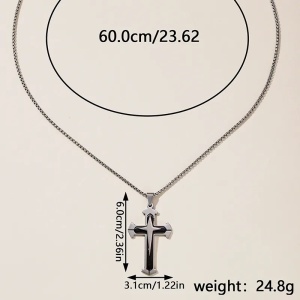 Lanț Bărbătesc din Inox chirurgical 316L — Argintiu - Img 2