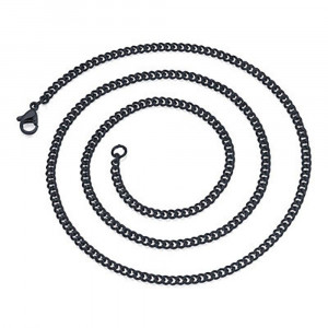 Lanț Bărbătesc din Inox chirurgical 316L — Negru