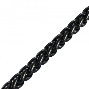 Lanț Bărbătesc din Inox chirurgical 316L — Negru - Img 3