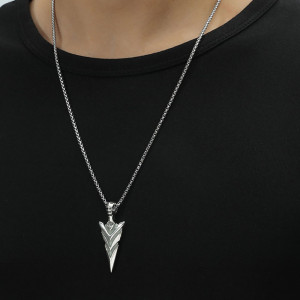 Luminous necklace in titanium 3938L - Img 6