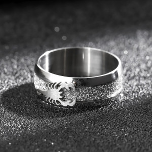 Scorpion ring in titanium 4068 - Img 4