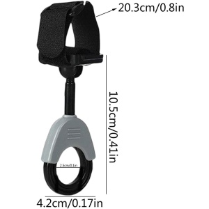 Set 2 cârlige pentru cărucior, plastic și velcro, sarcină maximă 2 kg - Img 4