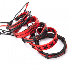 Set 5 bratari piele SIC MODA 5625 - Img 1
