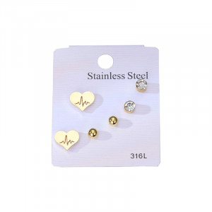 Set Cercei Eleganti INOX Sic Moda 5464B - Img 1