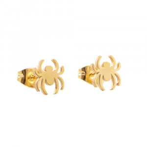 SIC MODA 3902G Stainless Steel Spider Earrings