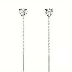 Sic Moda 5984 Zircon Heart Earrings - Img 1