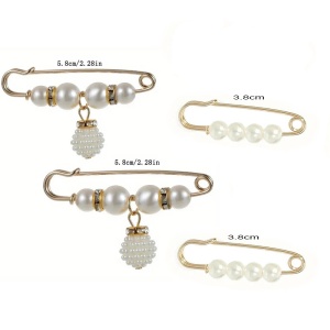 SIC MODA 5990 Pearl Brooch Set - Img 1