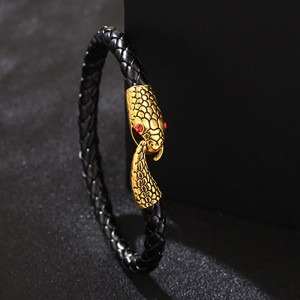 Sic Moda eco leather snake bracelet 5426B - Img 5