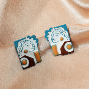 Sic Moda portrait earrings 4129 - Img 5