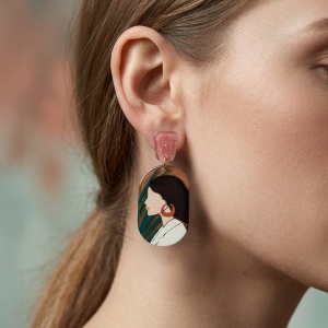 Sic Moda portrait earrings 4152 - Img 2
