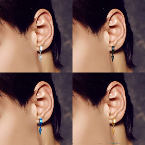 SIC MODA titanium pyramid earring SIC MODA 4206G - Img 5