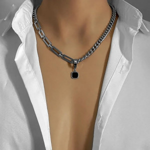 Stainless steel necklace Sic Moda 5373 - Img 3