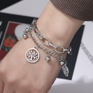 Tree of Life stainless steel bracelet SIC MODA 3921 - Img 1