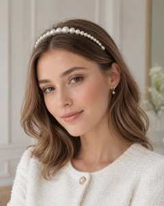 Bentita Cu Perle Șic Moda 6089