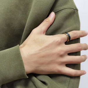 Black Titanium Ring SIC MODA 4026 - Img 3