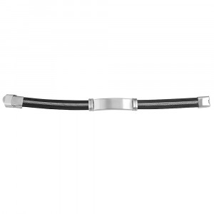 Brățară Bărbătesc din Inox chirurgical 316L — Argintiu - Img 2