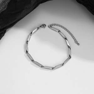 Brățară Bărbătesc din Inox chirurgical 316L — Argintiu - Img 3