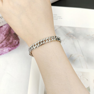 Brățară Bărbătesc din Inox chirurgical 316L — Argintiu - Img 4